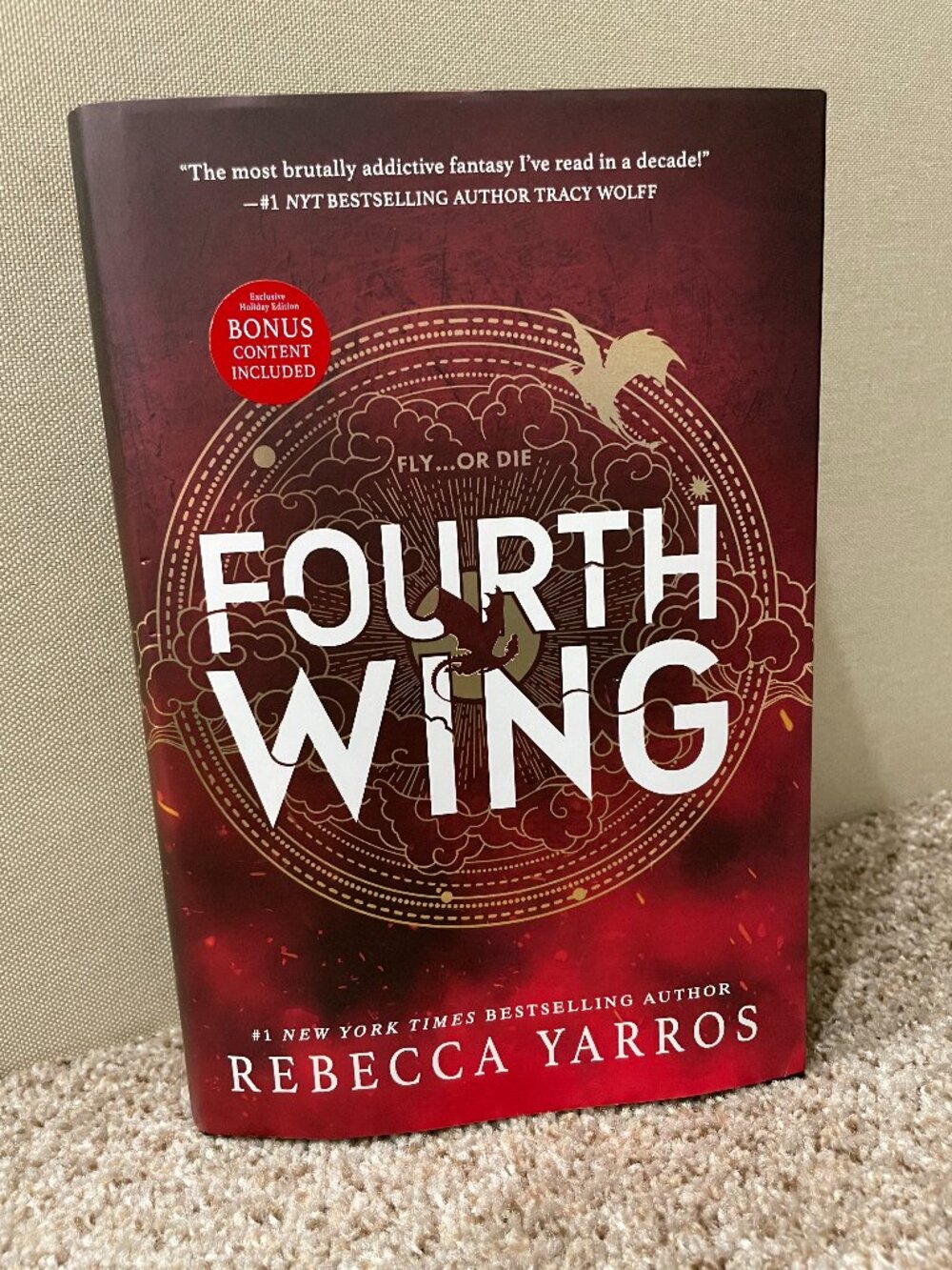 Fourth Wing Holiday Limited Edition First Edition Sprayed Edges Rebecca Yarros